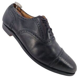 Polo Ralph Lauren Benchmade Italy Mens size 13 Black Leather Dress Shoes Oxfords